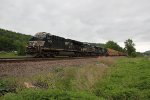 NS 3605 leads train H61 at New Milford PA
